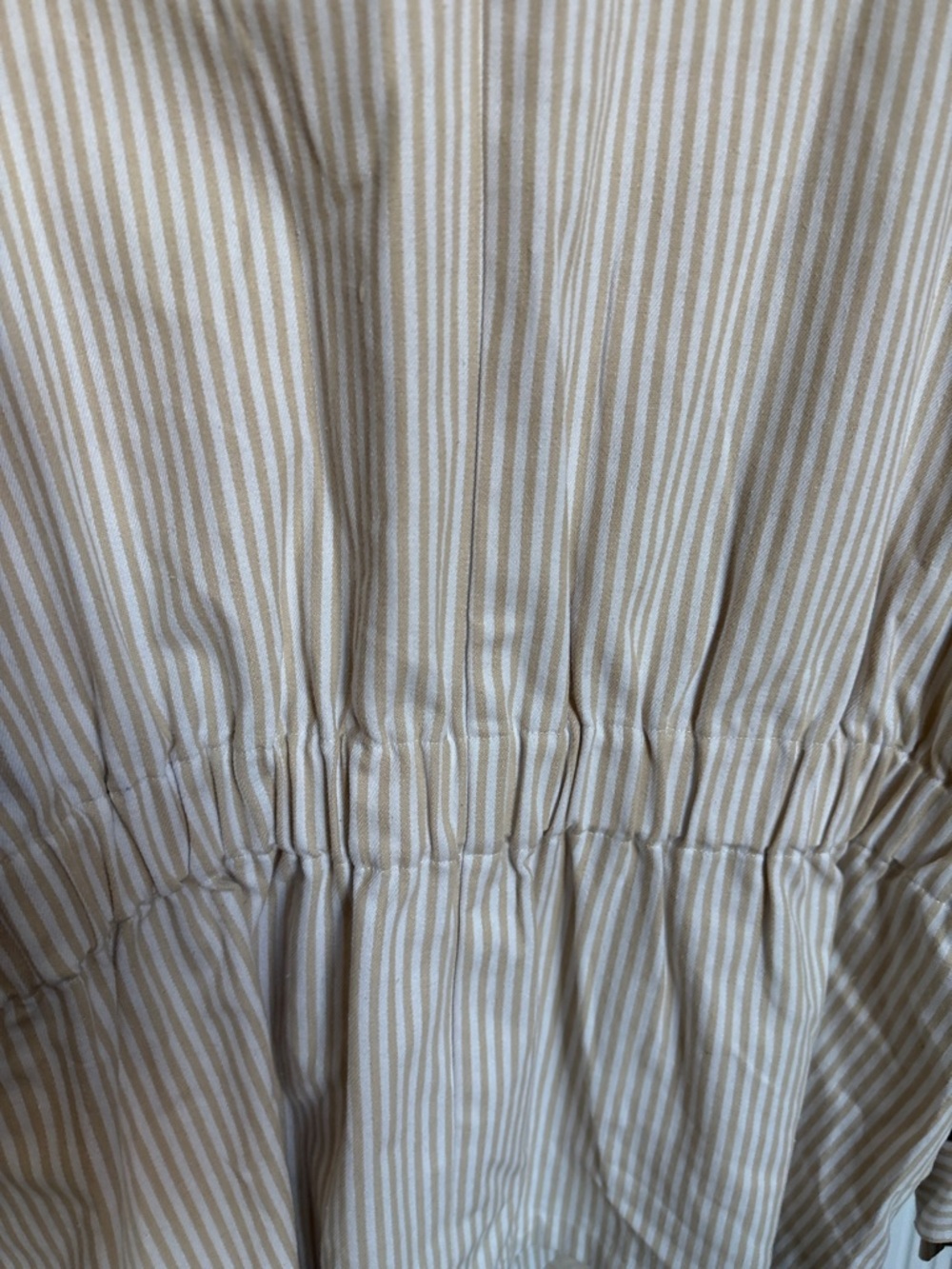 Eloquii Cream and White Striped Tie-Waist Blazer Sz 18 - Picture 11 of 12